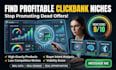 research profitable clickbank niches and find high gravity winning products