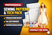create printable pdf clothing sewing pattern dxf dress pattern maker for garment