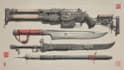 design unique weapons illustrations