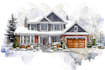 paint a house in watercolors