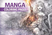 create customer manga style coloring pages