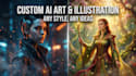 generate high quality ai image and character design