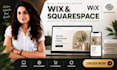build wix website design squarespace website development redesign wix ecommerce