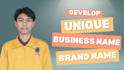 create business name for business, brand with logo