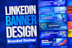 design linked in banner,linked in cover,banner design,