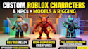 model rig and animate custom roblox character and npcs for your game