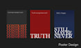 design a minimal typographic poster for your wall
