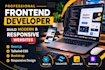 build a modern responsive frontend website using react and tailwind ui