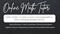 teach math to o level a level and undergraduates online