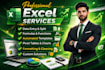 clean, format, merge, split excel data