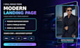 build a modern responsive landing page with gsap and three js