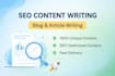 write SEO optimized blog posts and website content
