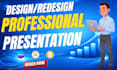 create modern canva or powerpoint presentation
