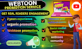 professionally promote your webtoon, comic, tapas and web comic content