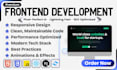 develop modern frontend website using html css javascript react next js tailwind