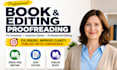amazon kdp manuscript editing book proofreading copy and line editing