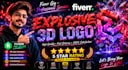 create cinematic 3d logo reavel animation in 24 hours