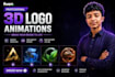 create modern and professional logo animation
