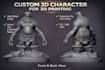 sculpt stylized 3d character for 3d printing