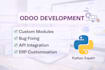 develop custom odoo modules and features using python