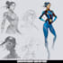 create scifi, fantasy, superhero character design