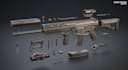 create detailed 3d weapon and gun models for games and rendering