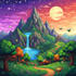 design awesome background and landscape pixel art nft