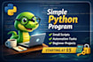 write a simple python program or script for small tasks