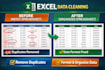 clean, merge and split excel data professionally