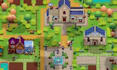 make top down 2d rpg pixel art tileset background, spritesheet game asset