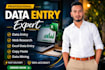 do data entry, typing work, excel data entry, web research and copy paste