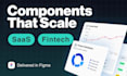design saas and fintech UI components in figma
