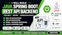develop java spring boot backend and rest apis