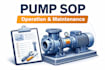 create a pump operation and maintenance sop