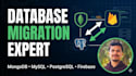 migrate your database safely between mongodb, mysql, postgresql and firebase