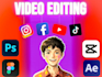 do professional video editing and thumbnail designing