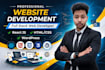 do website development as full stack web developer, react HTML wordpress