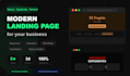 build modern landing page or web app with react nextjs