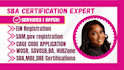 sba mbe 8a wosb hubzone certification sam gov registration obtain ein cage code