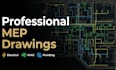 create mep, hvac, plumbing, and electrical drawings in autocad