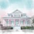draw custom digital watercolor house illustrations