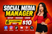 setup, optimize and manage 6 major social media accounts