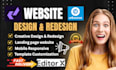 design wix editor x website redesign wix editor x unbounce divhunt website