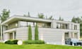 do modern 3d elevation model and rendering 3d house front yard landscape visuals