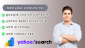 add your website to google, yahoo search console