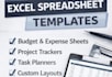 design a custom excel template for budgeting, planning or data management