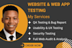 do website QA testing, usability testing and detailed bug report