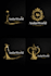 create luxury black and gold logo design