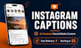 write creative instagram captions for small online businesses