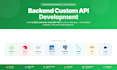 develop custom API and backend using nodejs